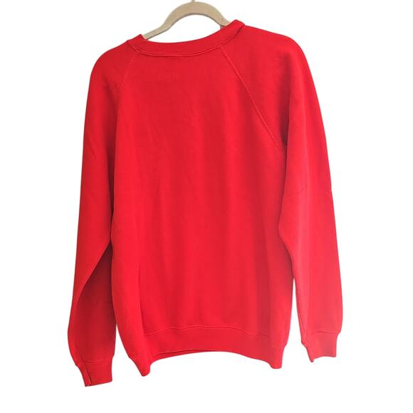 Vtg 80s Hanes Red San Diego Zoo Giant Panda Pullover Sweatshirt Womans Large - Picture 2 of 7